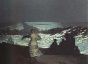 Winslow Homer A Summer Night (mk43) oil on canvas